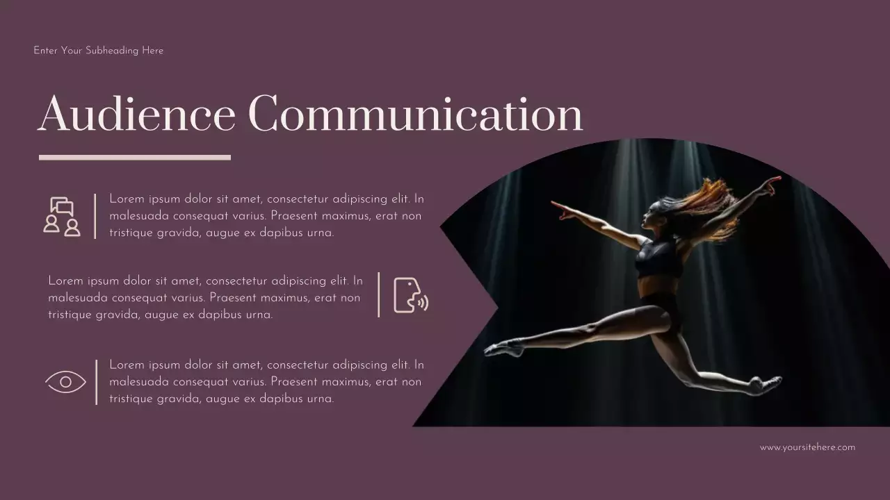 Blue Elegant Dance Narrative Lecture Presentation