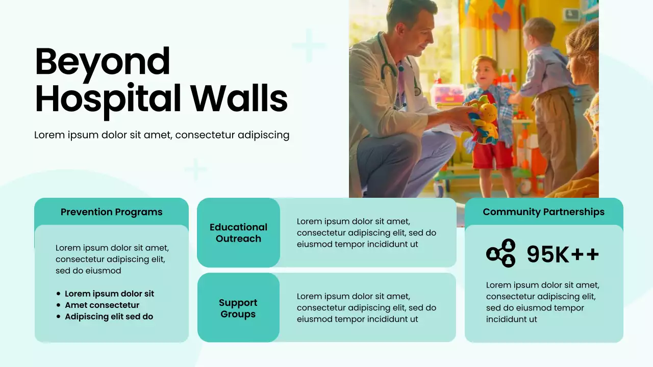 Green and White Bold Modern Hospital Service Presentation