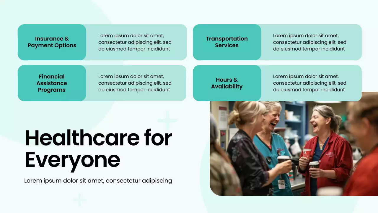 Green and White Bold Modern Hospital Service Presentation