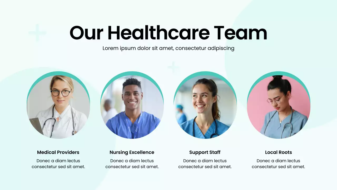 Green and White Bold Modern Hospital Service Presentation