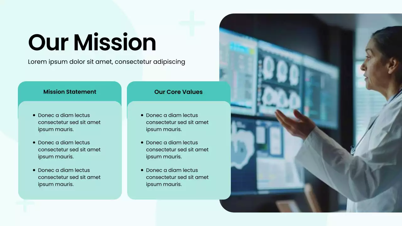Green and White Bold Modern Hospital Service Presentation