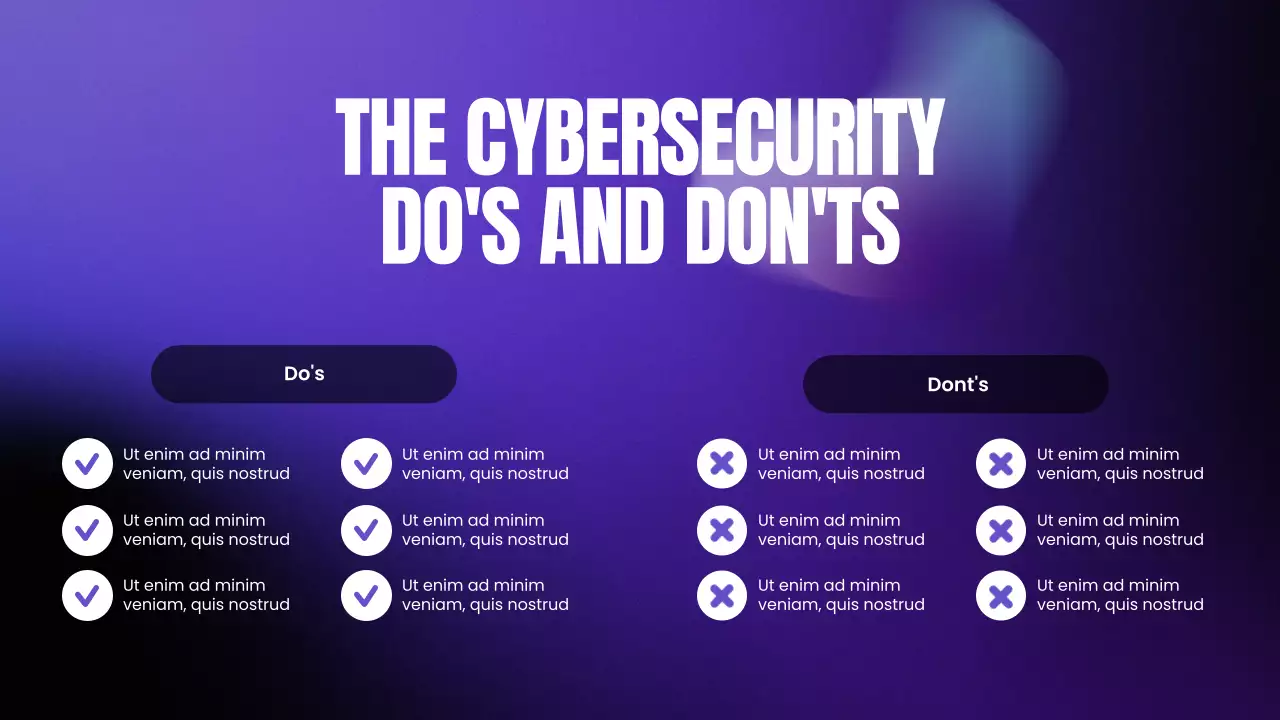 Purple and Black Gradient Modern Cybersecurity Bootcamp Presentation