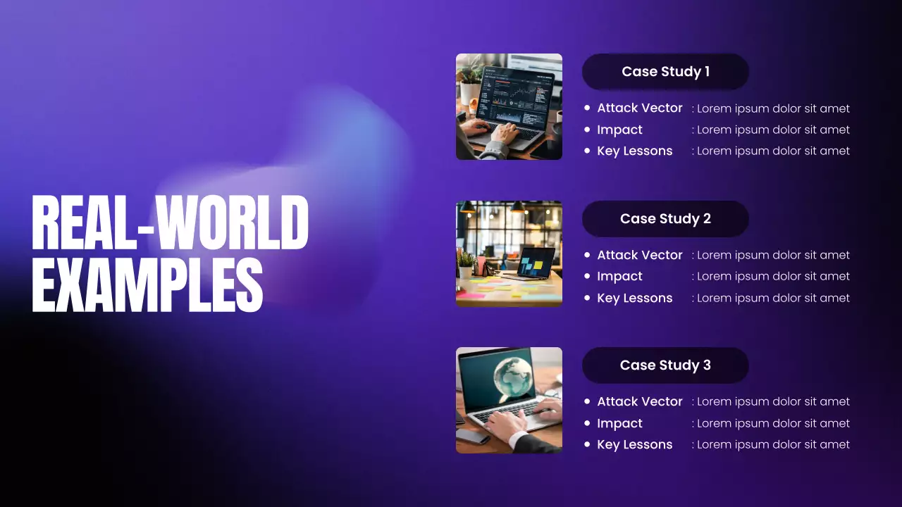 Purple and Black Gradient Modern Cybersecurity Bootcamp Presentation