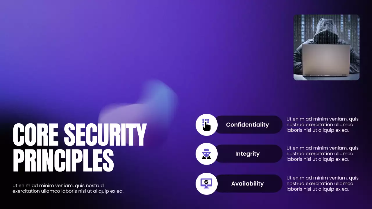 Purple and Black Gradient Modern Cybersecurity Bootcamp Presentation