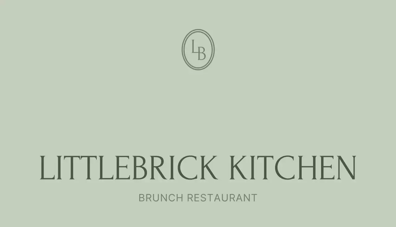 민트 심플 레스토랑 로고