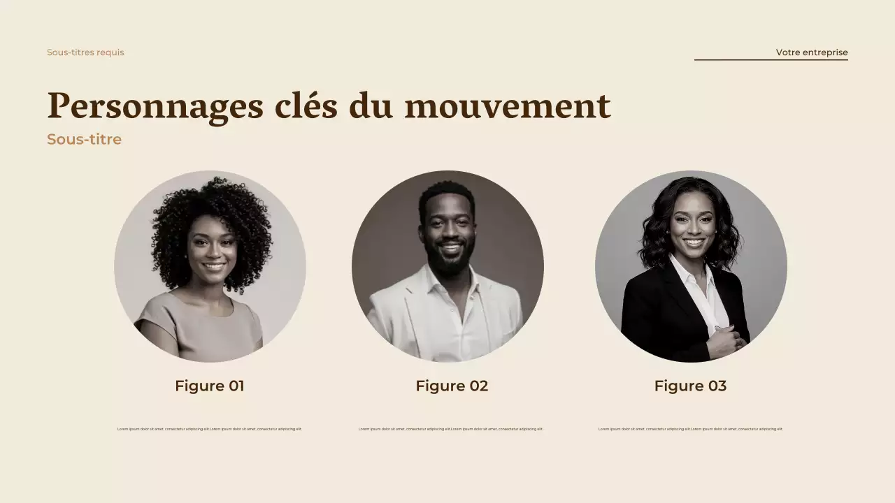 Présentation de l'annonce de l'égalité beige vintage