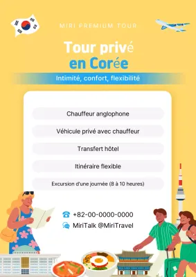Promotion du tourisme en Corée moderne jaune