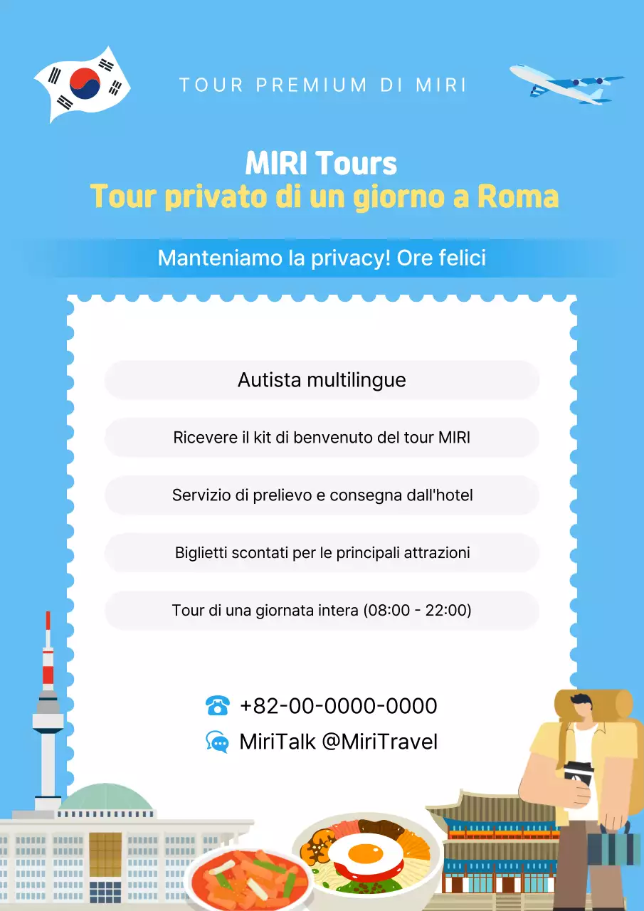 Guida turistica moderna Sky Blue