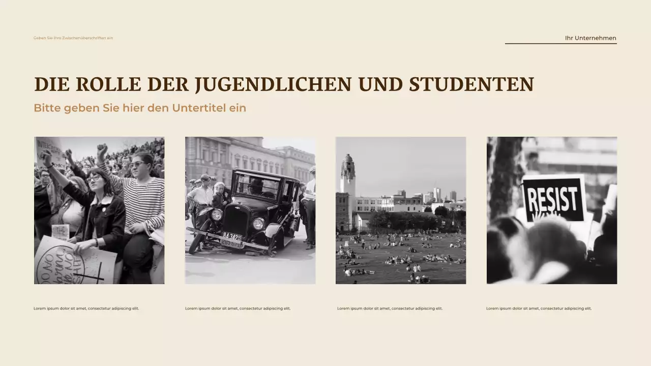 Beige Vintage Gleichheitsankündigung Präsentation