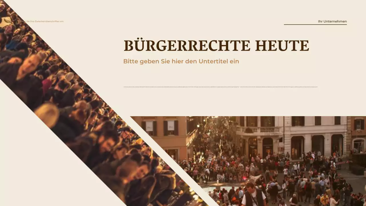 Beige Vintage Gleichheitsankündigung Präsentation