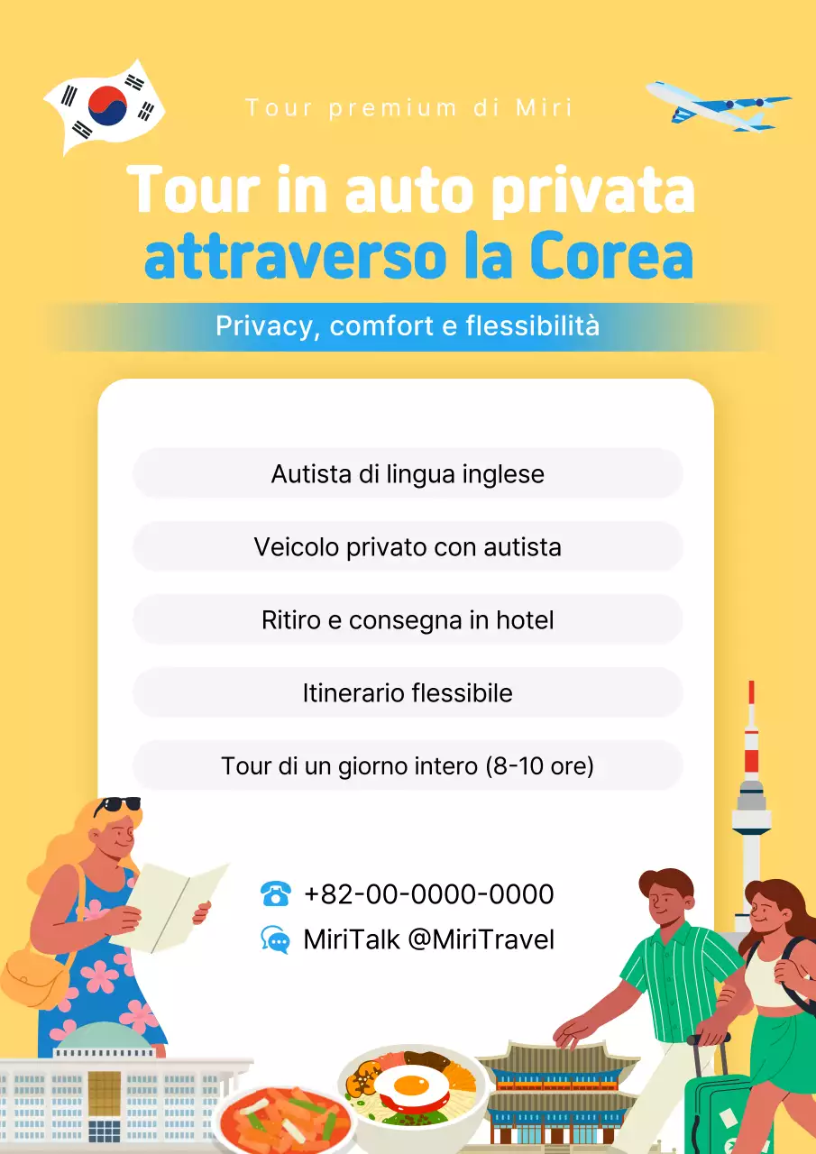 Promozione del turismo in Corea moderna gialla
