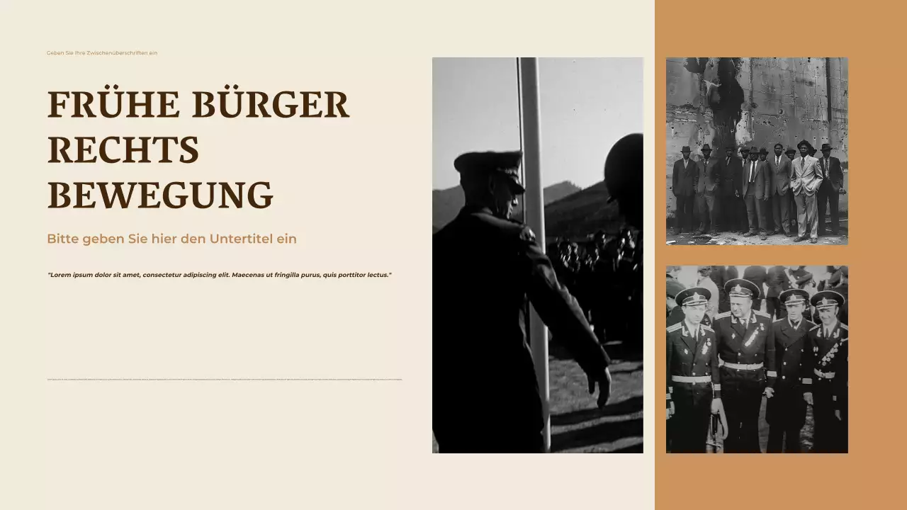 Beige Vintage Gleichheitsankündigung Präsentation