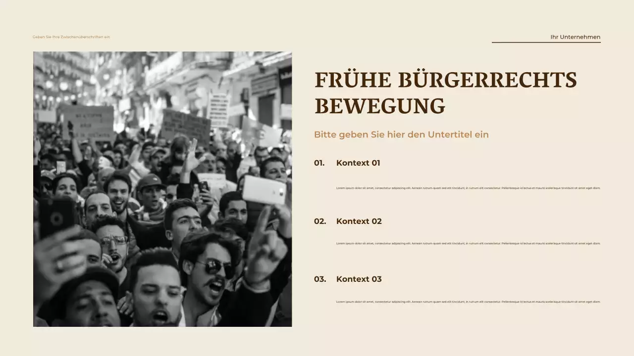 Beige Vintage Gleichheitsankündigung Präsentation