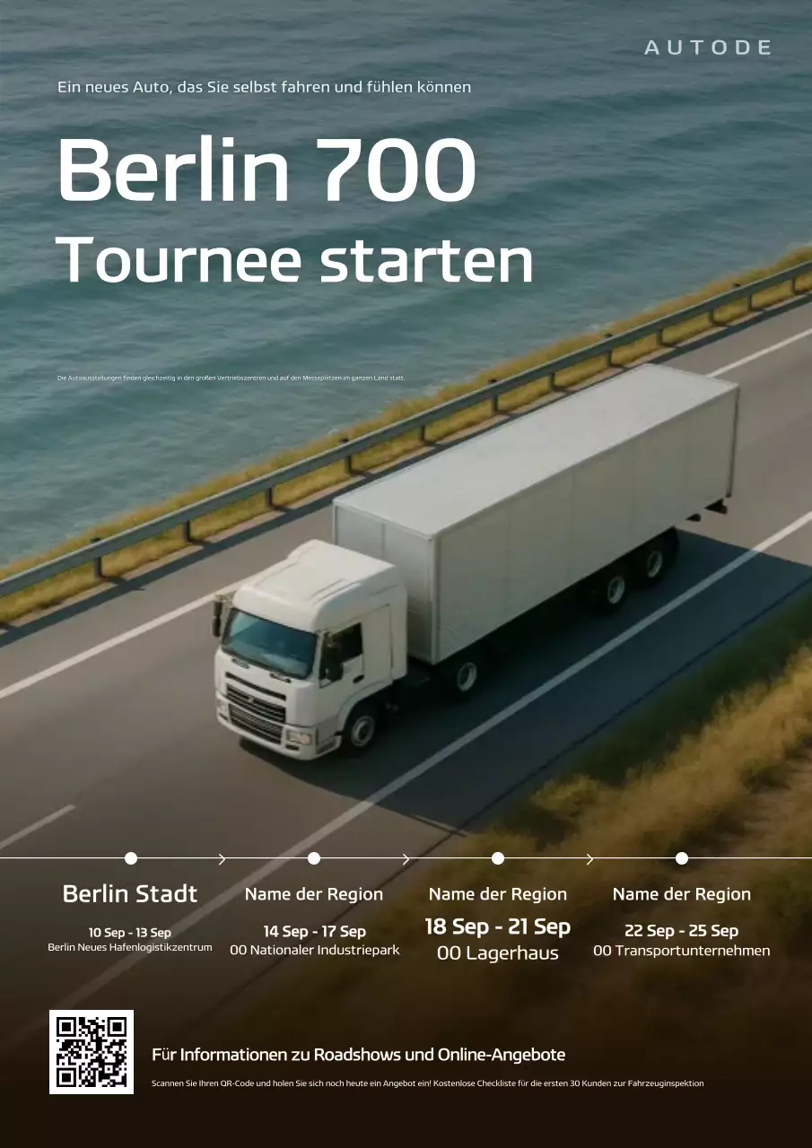 Graues modernes Auto-Event