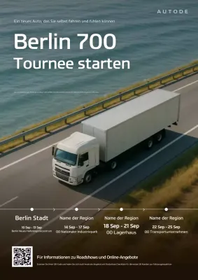 Graues modernes Auto-Event