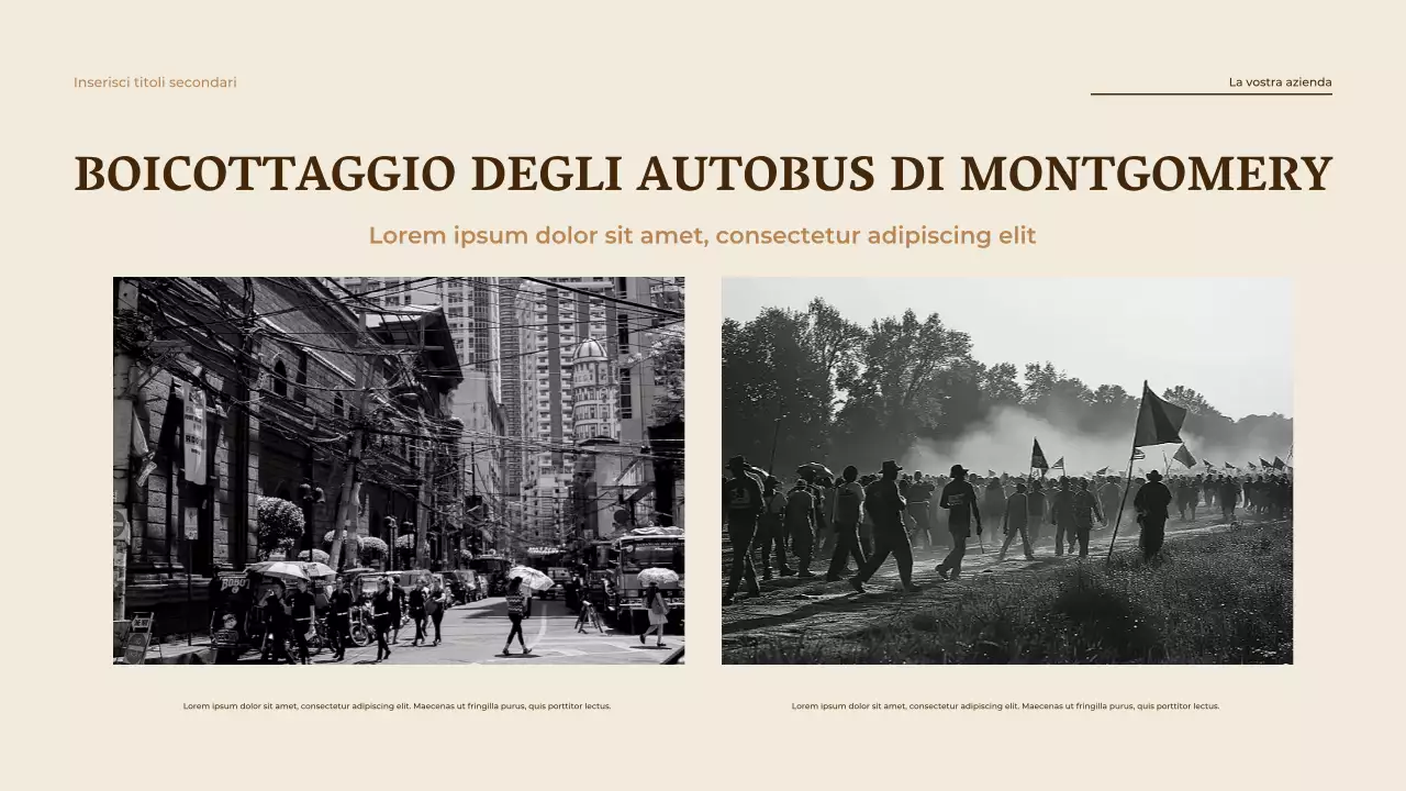 Presentazione dell'annuncio di uguaglianza Beige Vintage