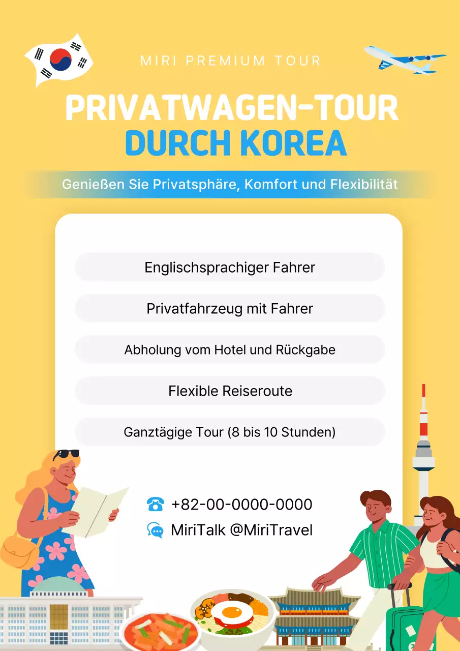 Yellow Modern Korea Tourismusförderung