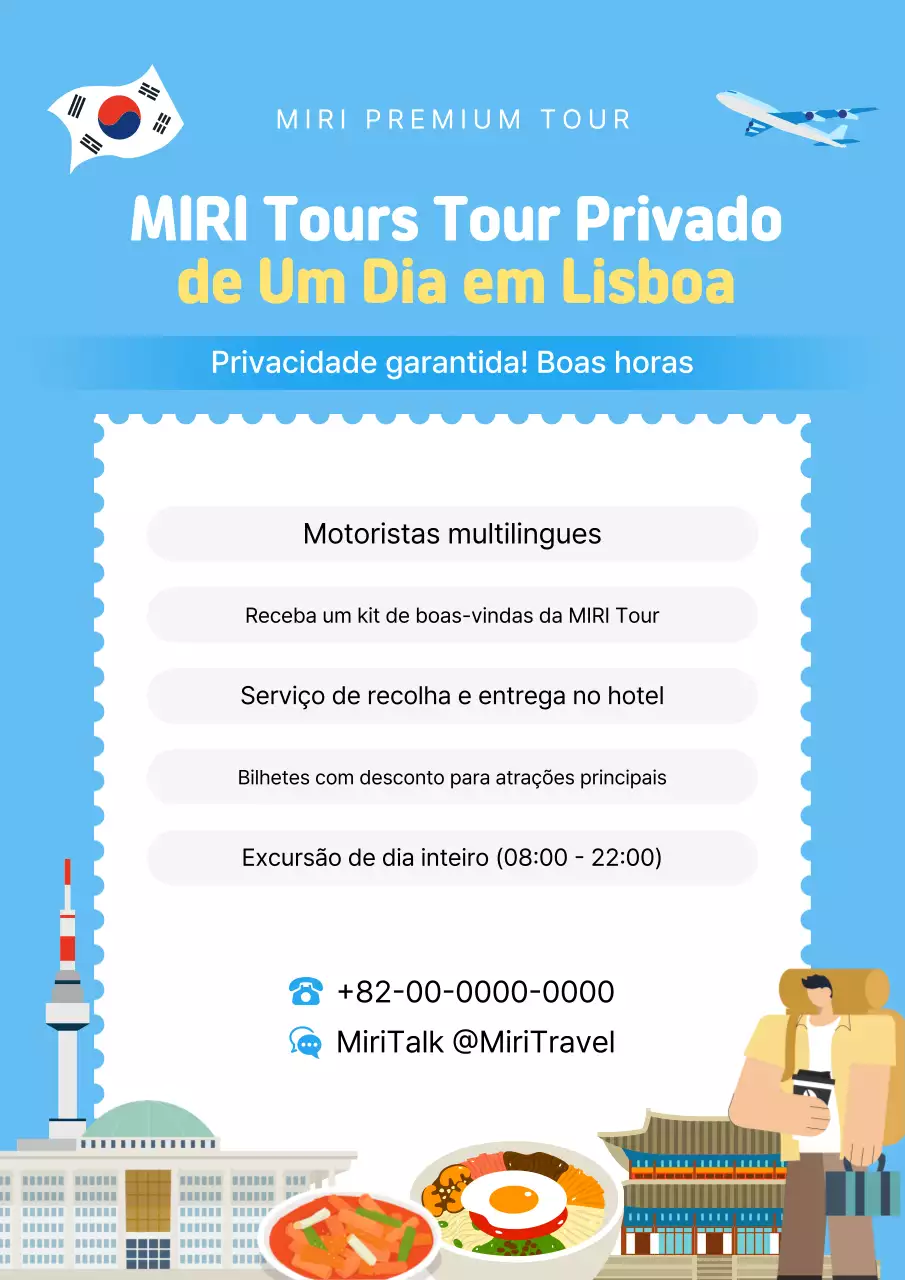 Guia de viagem Sky Blue Modern