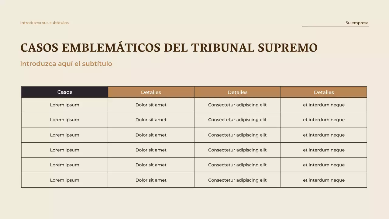 Presentación del anuncio de igualdad vintage beige