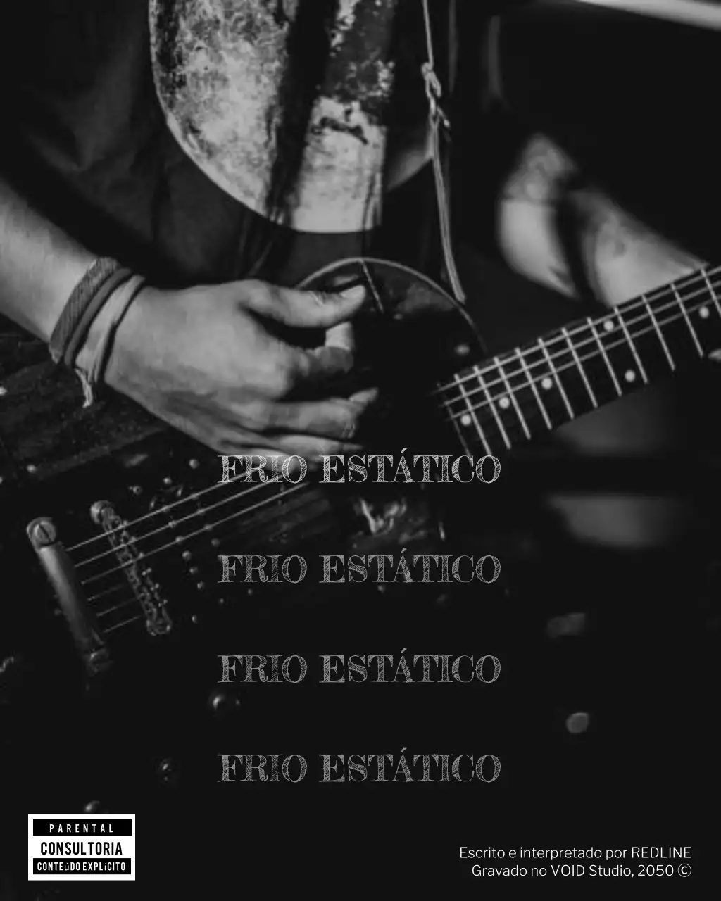 Postagem promocional do Instagram para capa de álbum monocromática