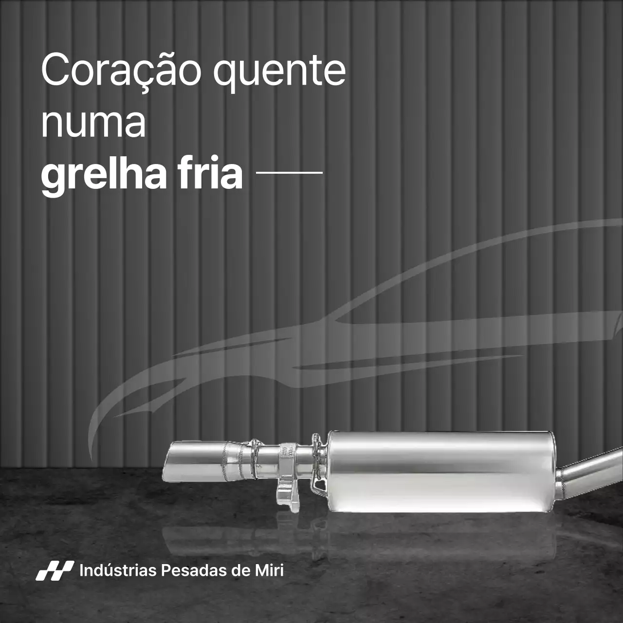 propaganda de carro moderno cinza