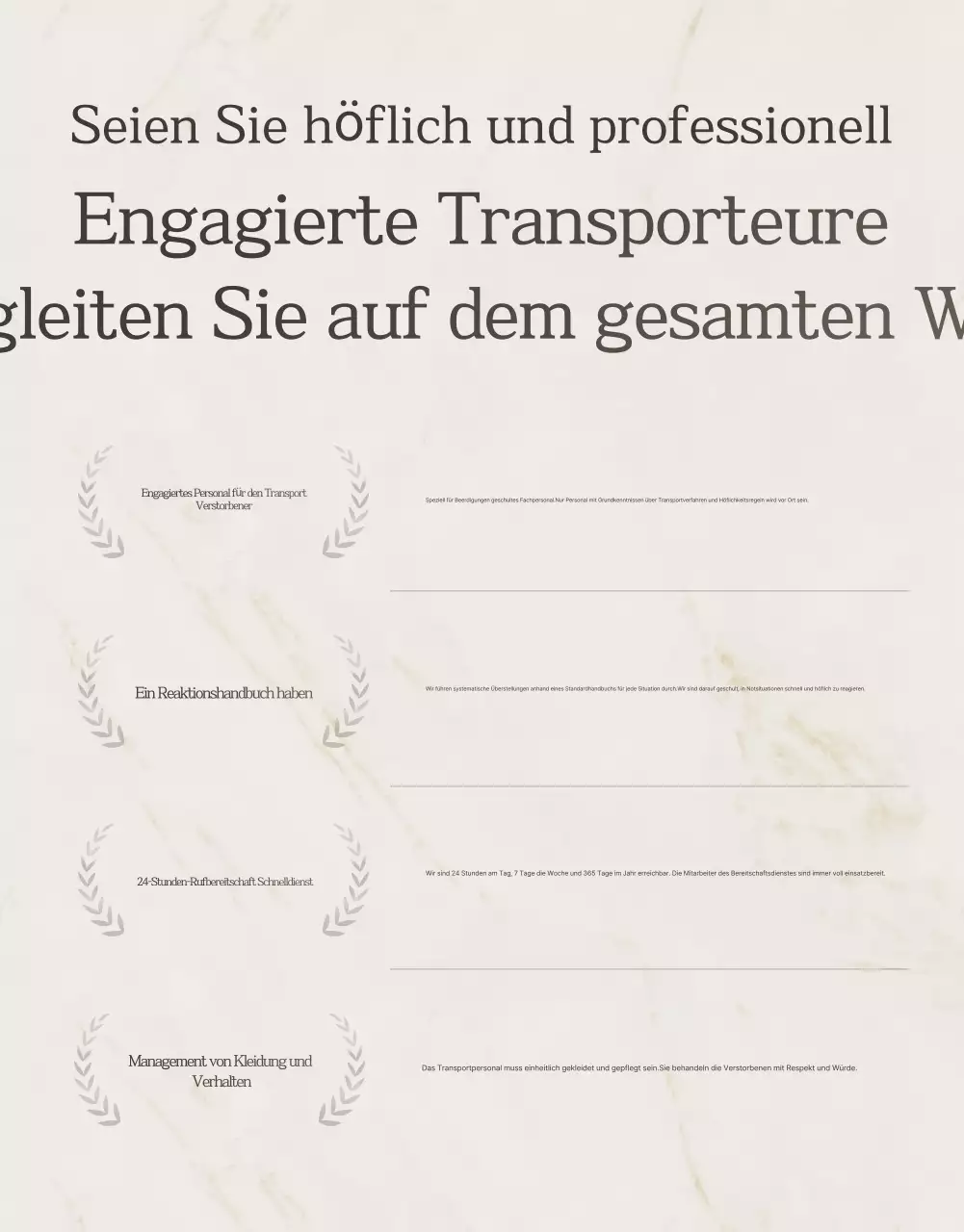 Beige Luxury Bestattungsführer