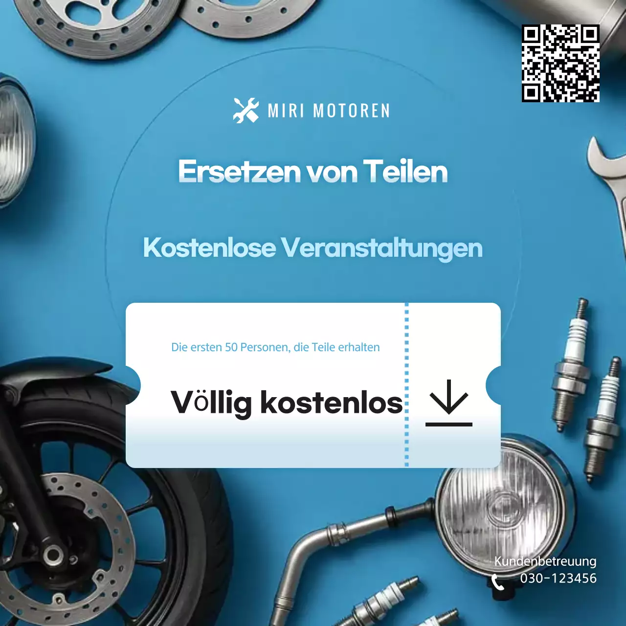 Sky Blue Modern Event-Werbung