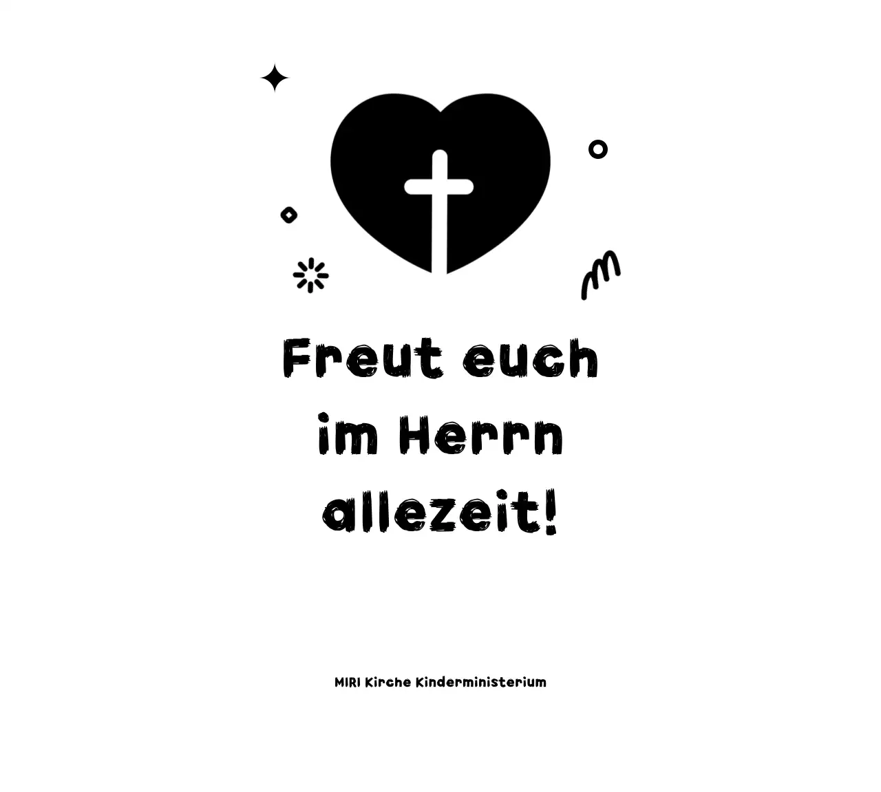 Schwarze Einfache Kirche