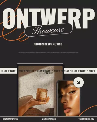 Zwarte moderne designvitrine