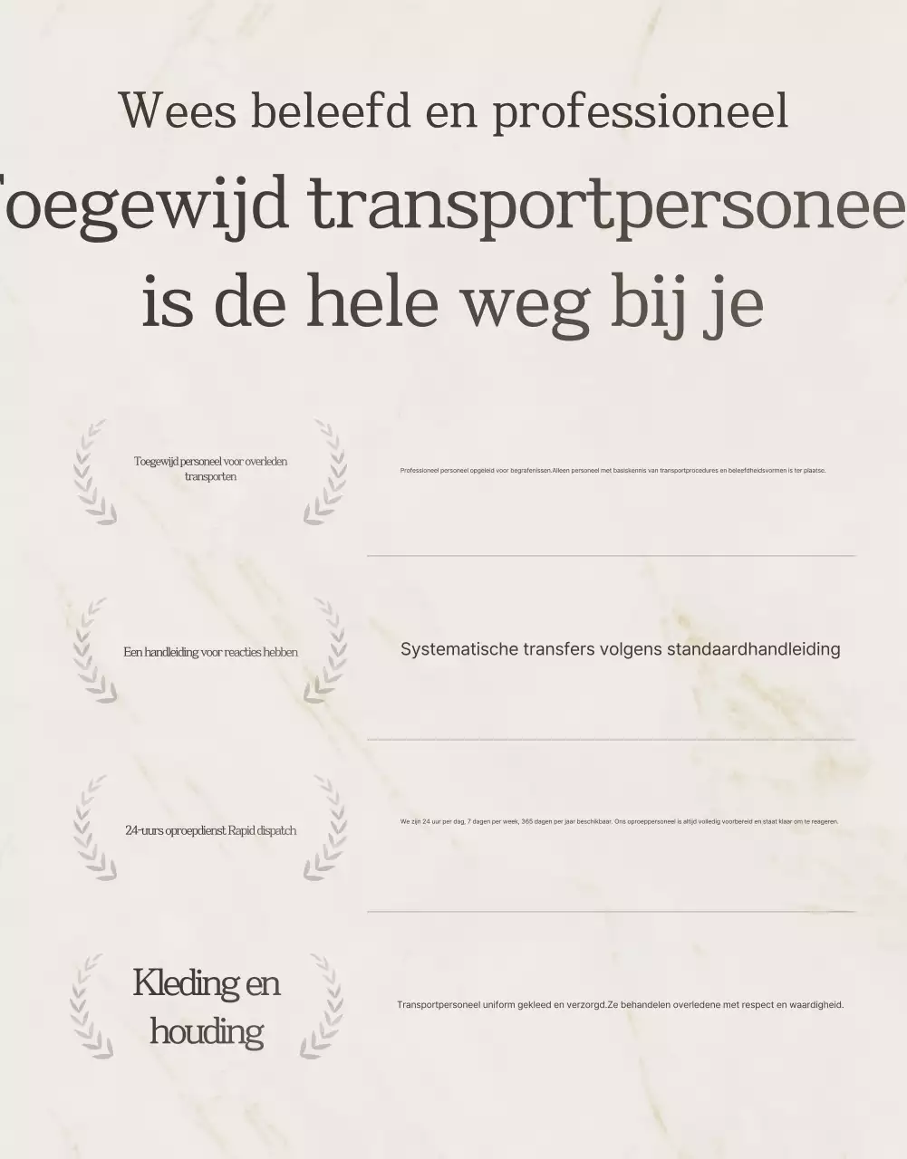 Beige Luxe Uitvaartgids