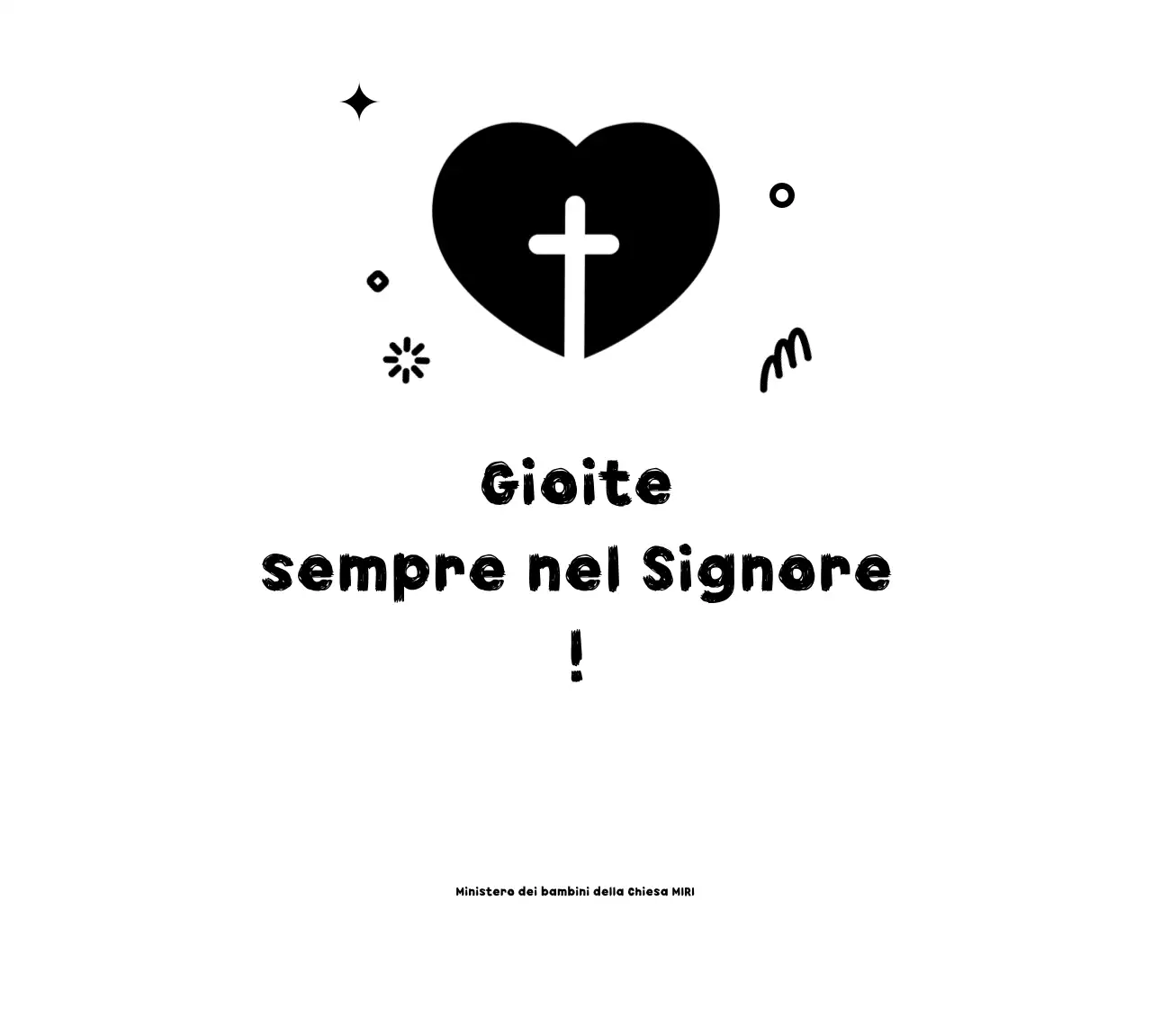 Chiesa semplice nera