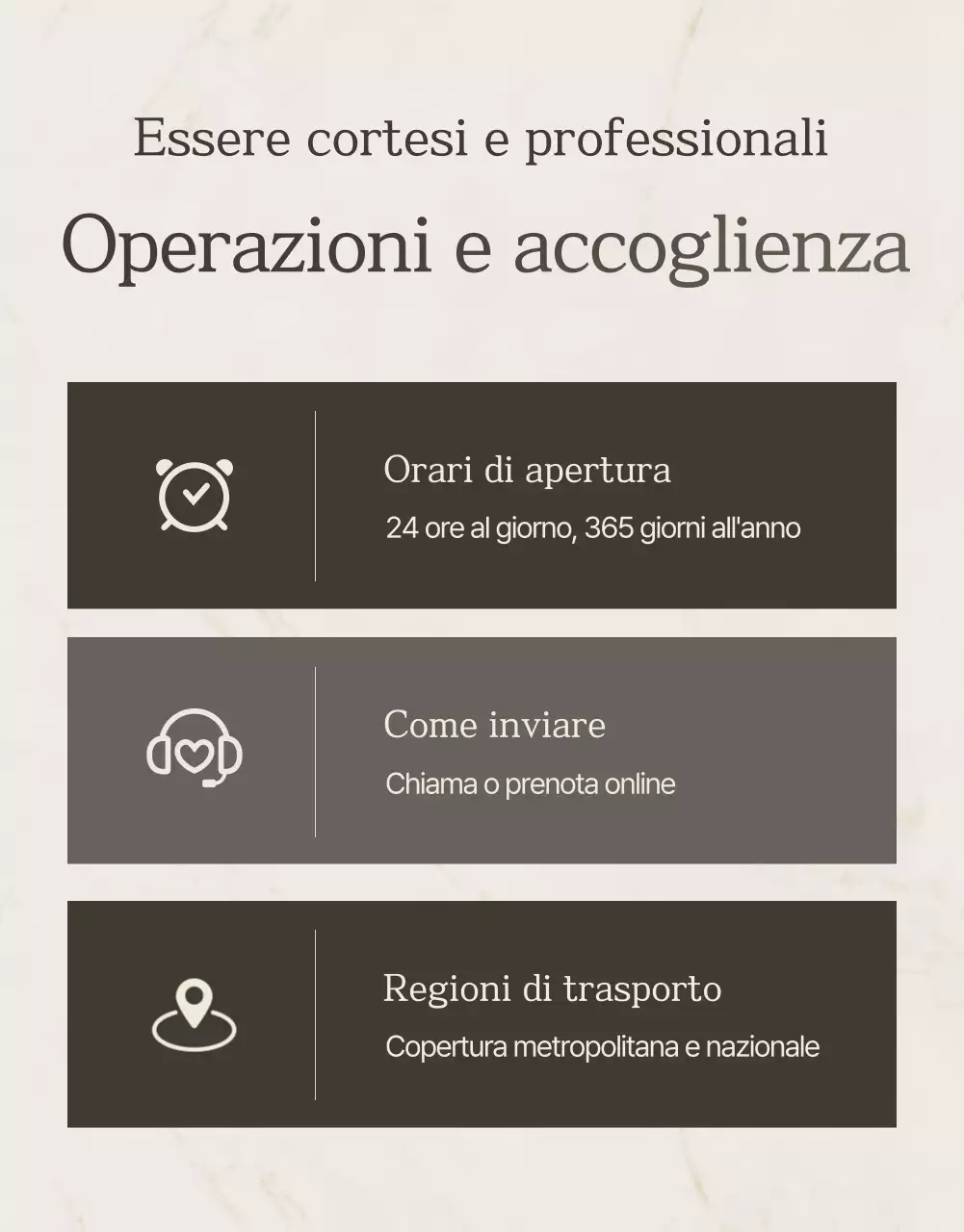 Guida funeraria di lusso Beige