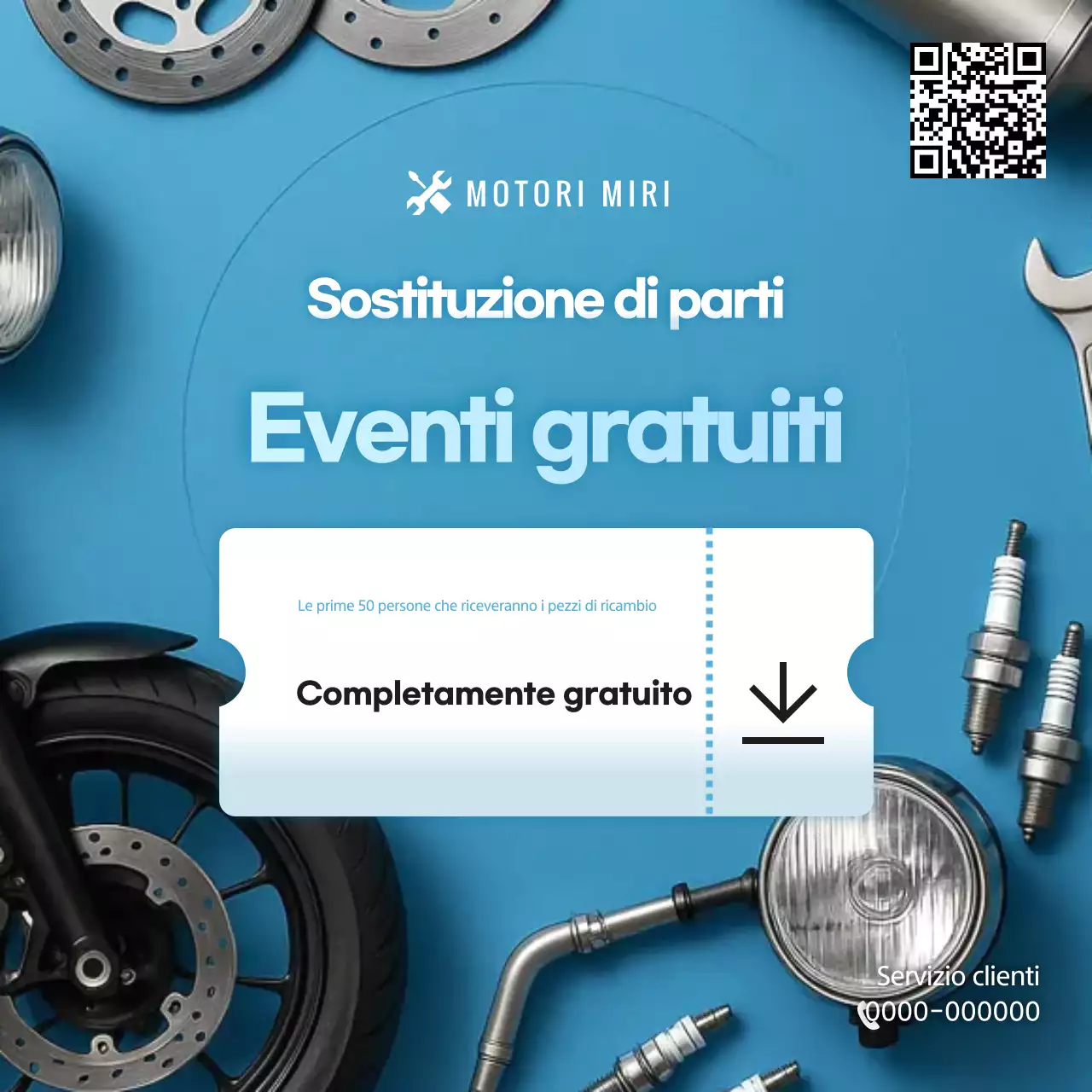 Promozione di eventi moderni Sky Blue