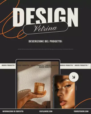 Vetrina di design moderno nero