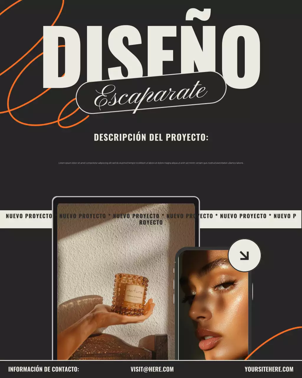 Vitrina de diseño moderno en negro