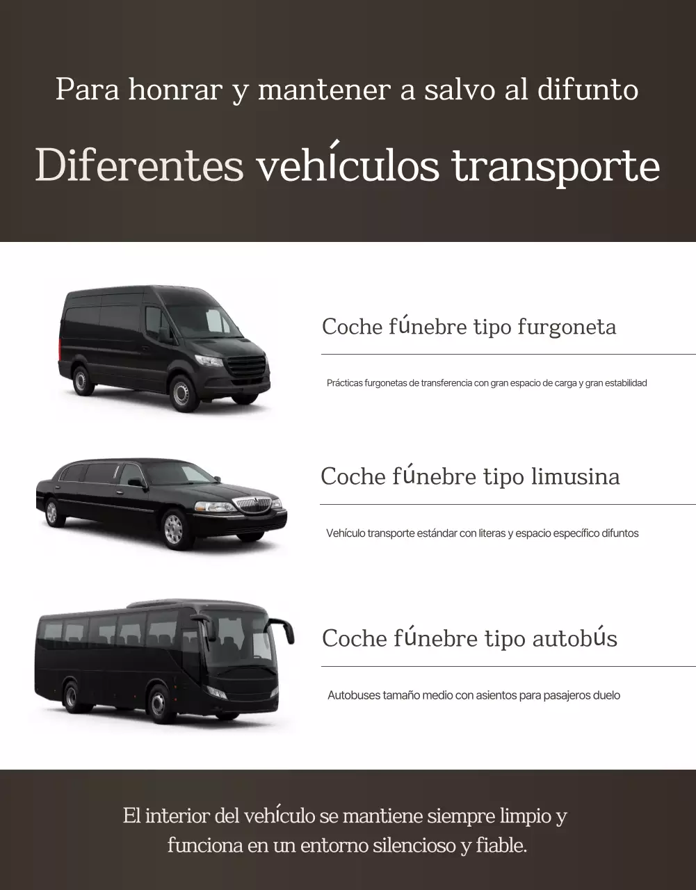 Guía funeraria de lujo en beige