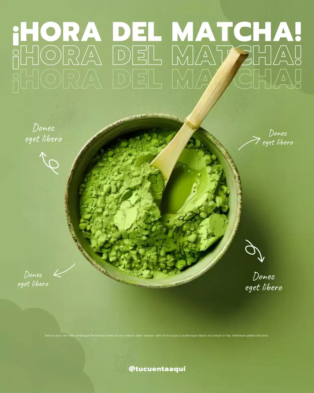 Publicación de Instagram sobre el estado de ánimo de Green Modern Matcha