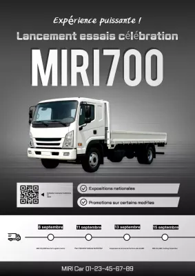 Événement de voitures modernes grises