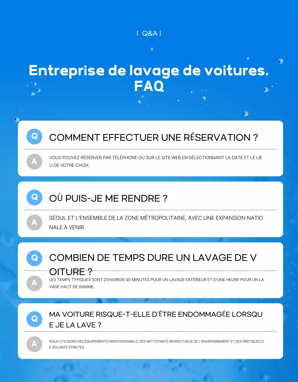 Promotion du service de lavage de voiture Blue Modern