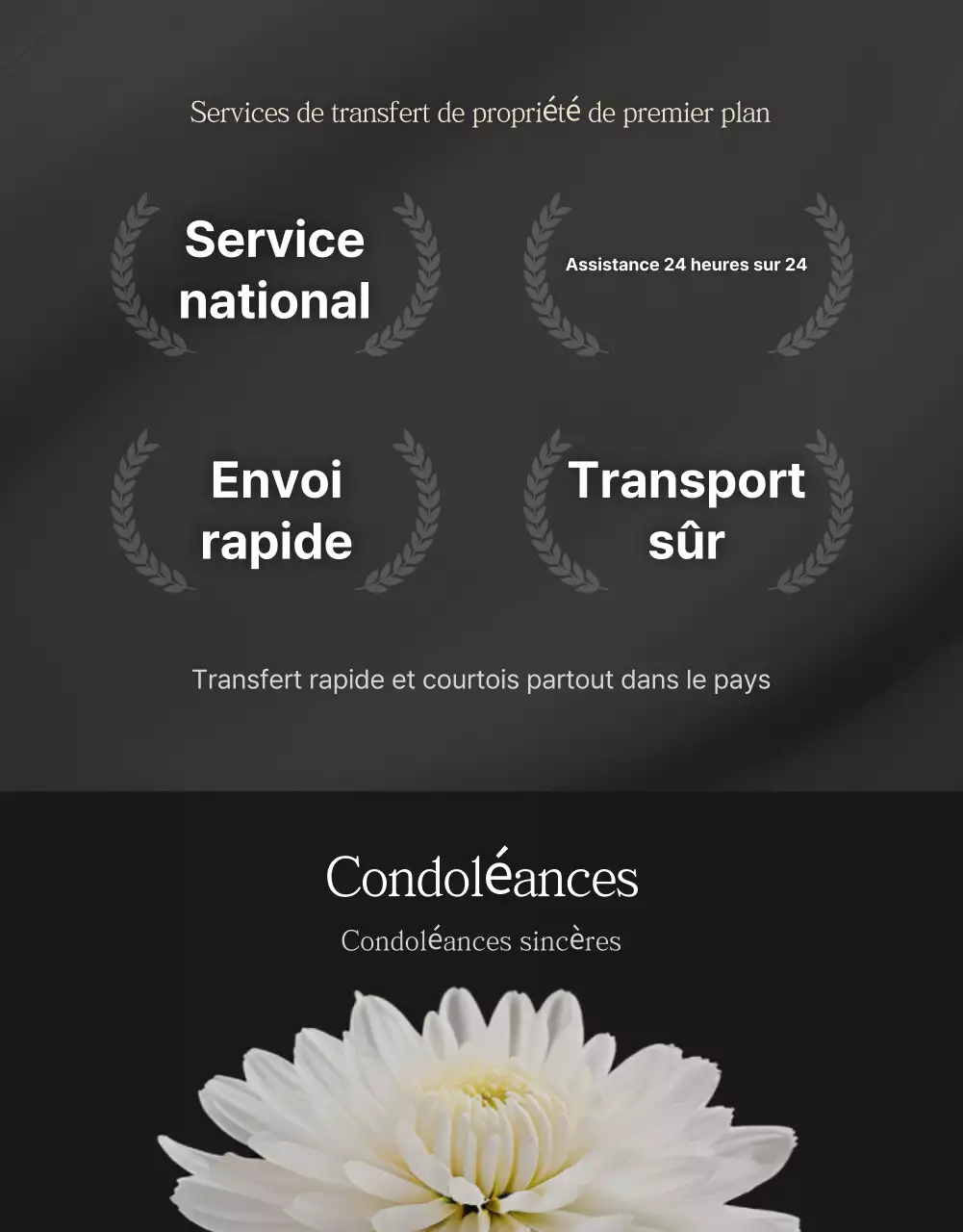 Publicité pour un transporteur de voitures simple et noir