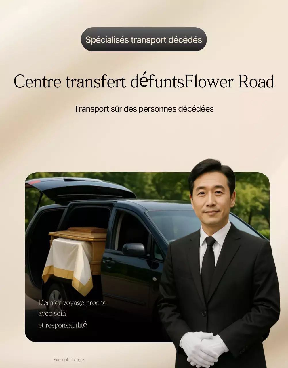 Publicité pour un transporteur de voitures simple et noir