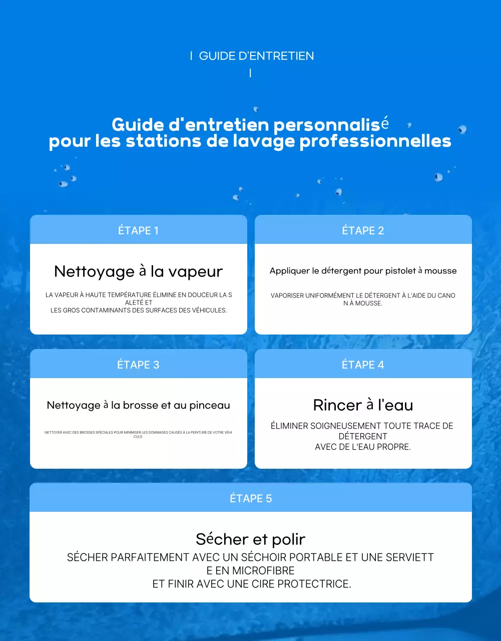 Promotion du service de lavage de voiture Blue Modern