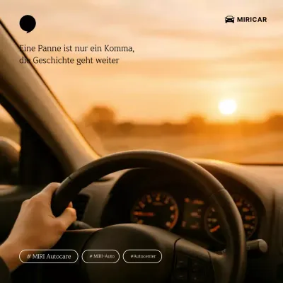 Orangefarbene moderne Autowerbung