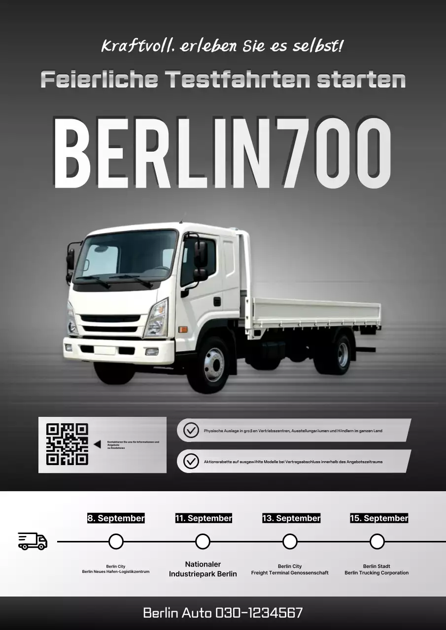 Graues modernes Auto-Event