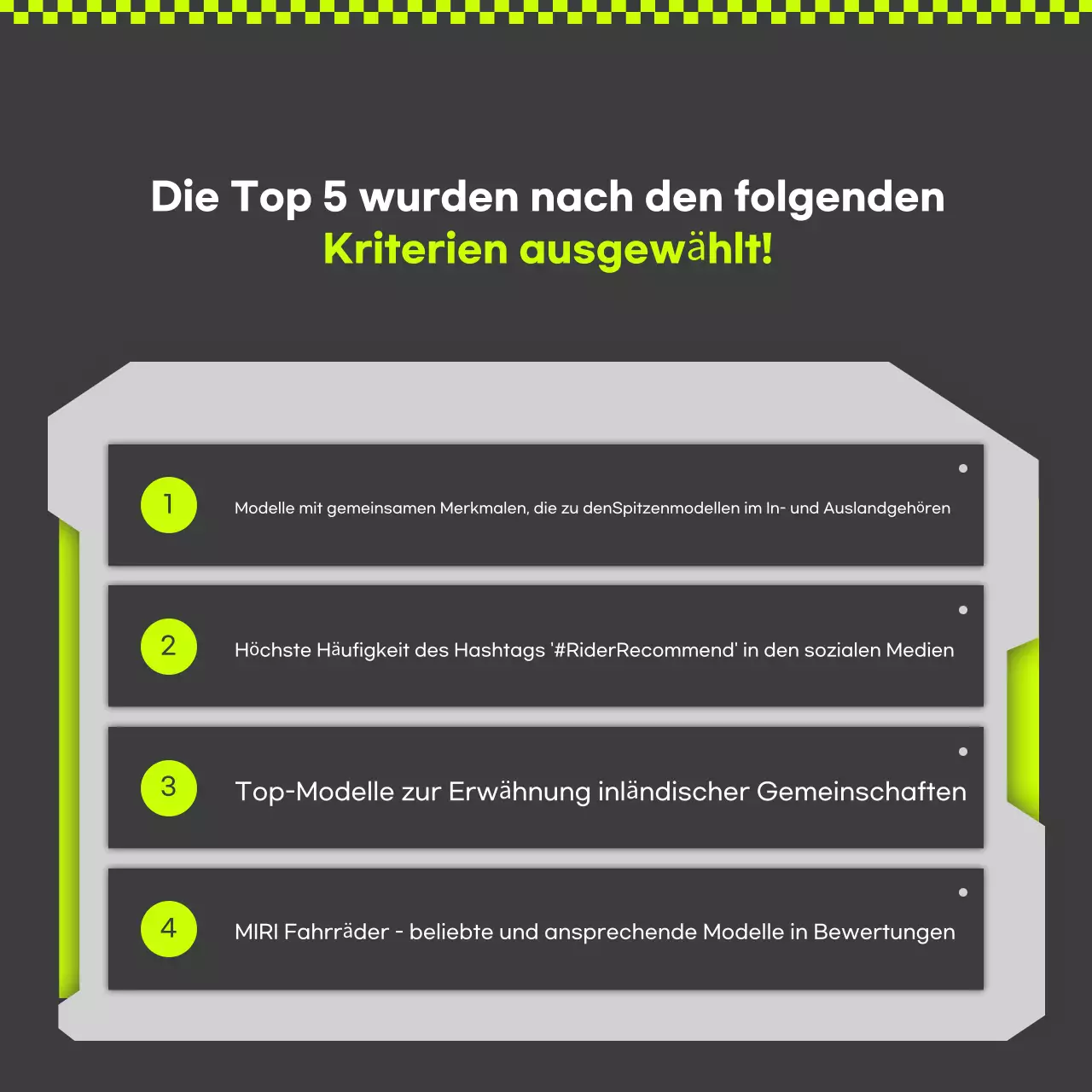 Grüne moderne Motorradwerbung