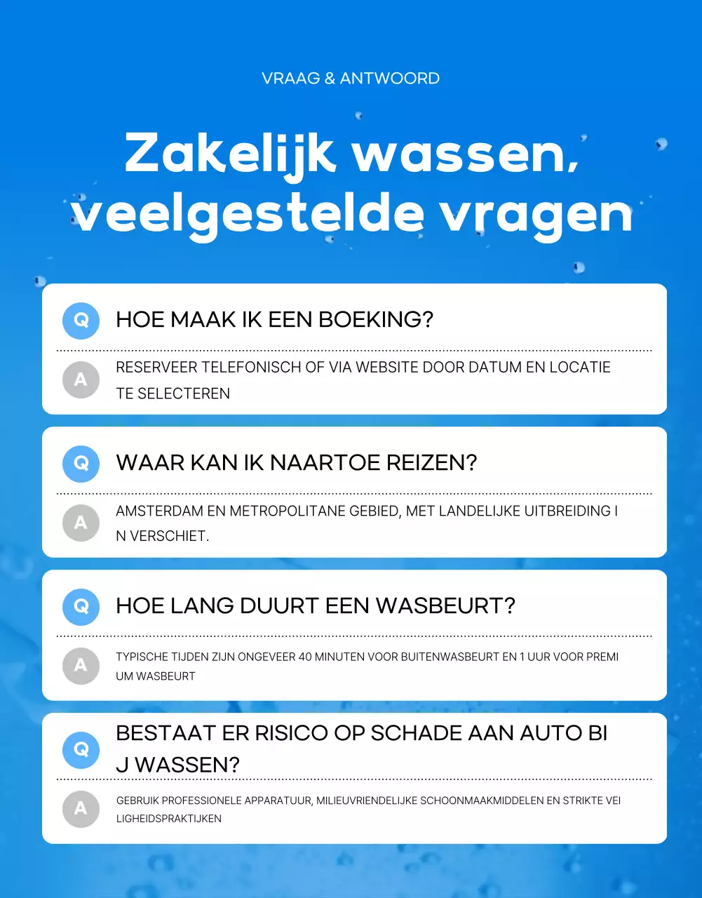 Promotie Blauwe Moderne Autowasstraat