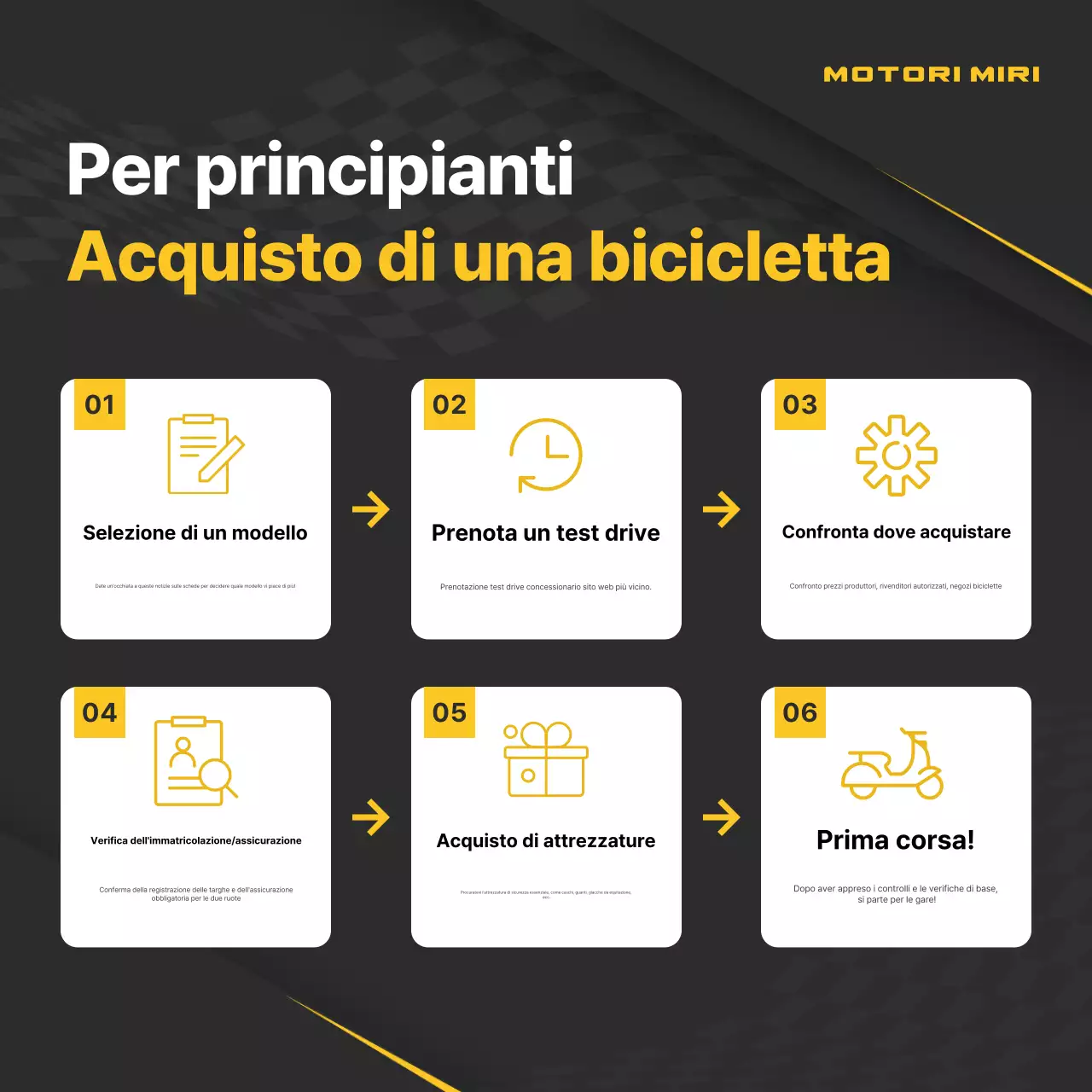 Pubblicità di motocicletta moderna nera