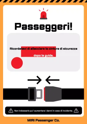 Linee guida di sicurezza di base arancioni