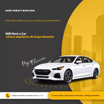 Promoción publicitaria de coches modernos negros