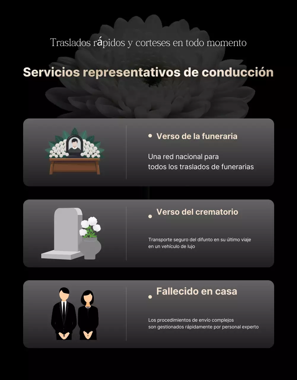 Anuncio de un transportador de coches sencillo de color negro